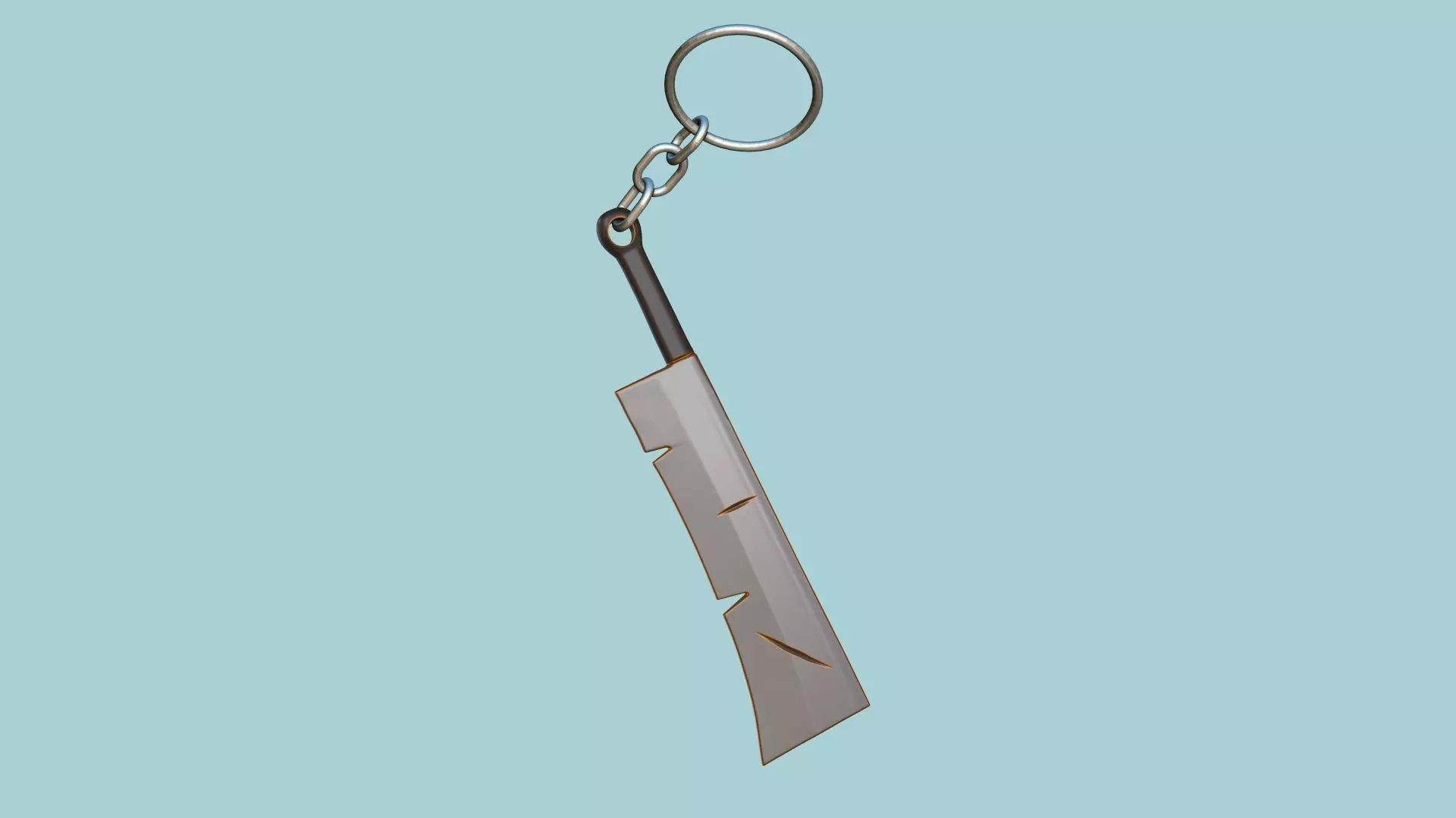 Carving Sword Keychain - Albion Online Weapon Pendant 3D print model_0