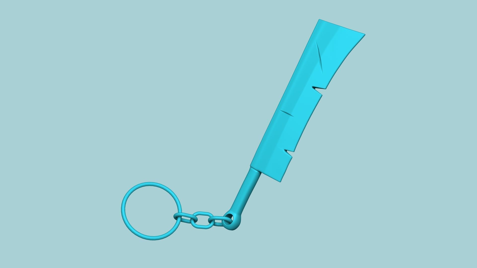 Carving Sword Keychain - Albion Online Weapon Pendant 3D print model_1