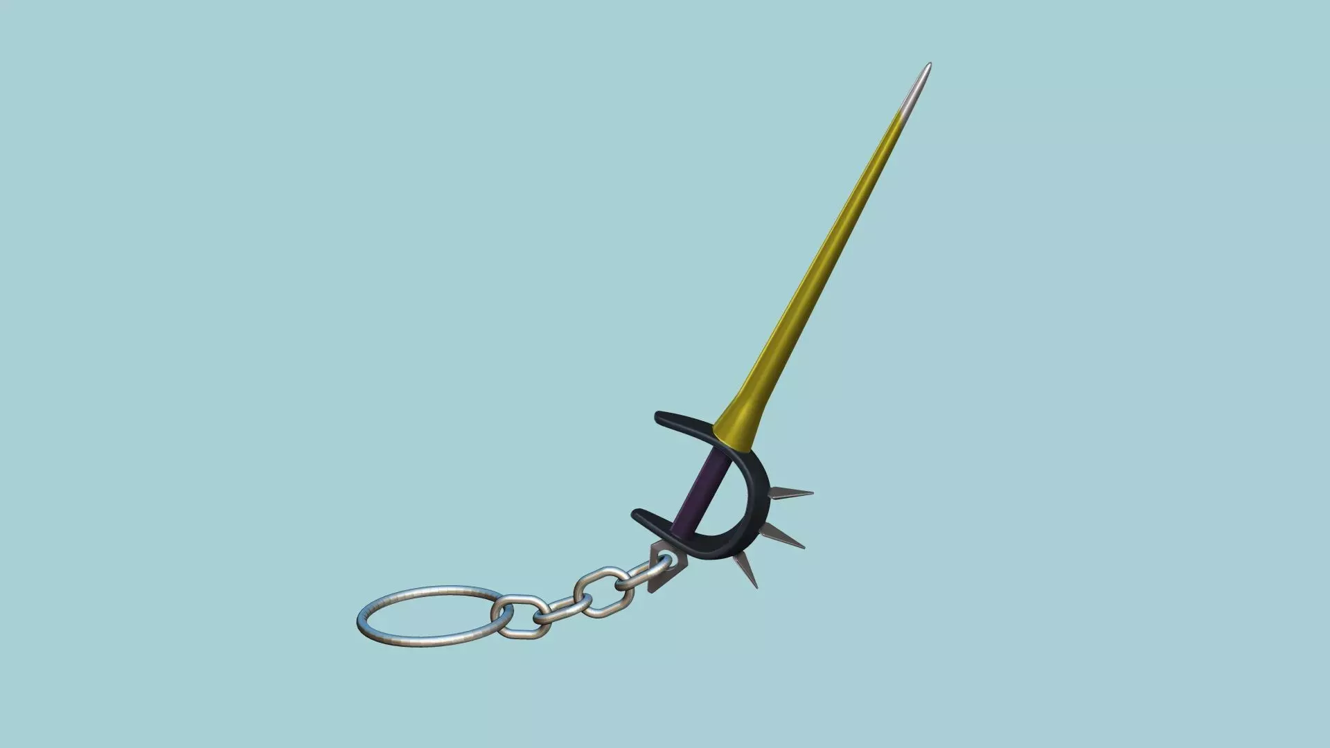Bloodletter Keychain - Albion Online Weapon Pendant 3D print model_0