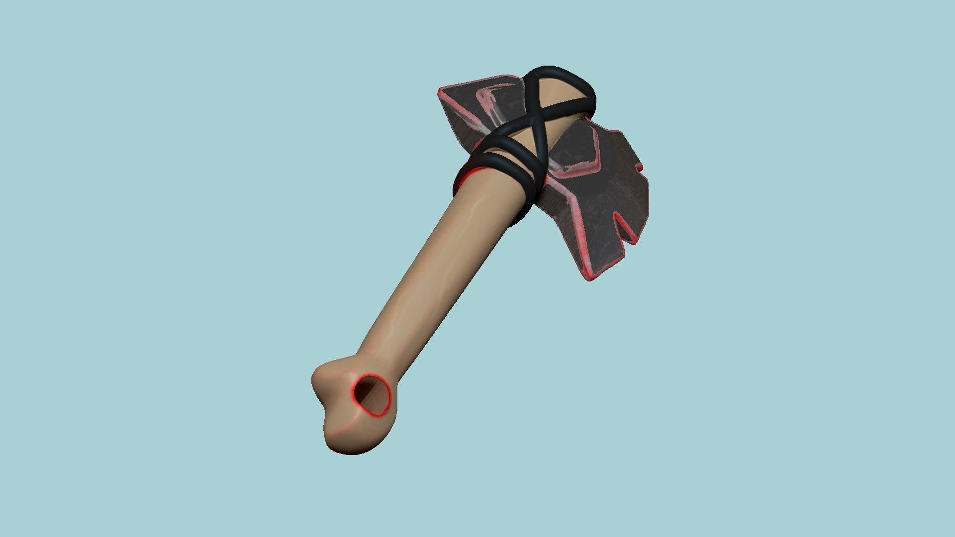 Bear Paw Keychain - Albion Online Weapon Pendant 3D print model_11