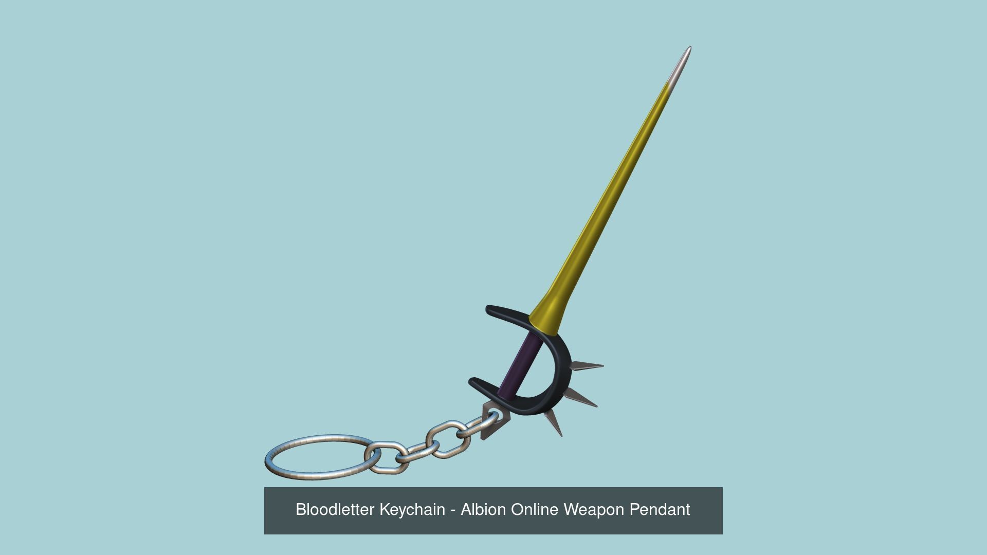 04 Albion Online Weapon Keychain Kit - Bloodletter Carving 3D Model Collection_4