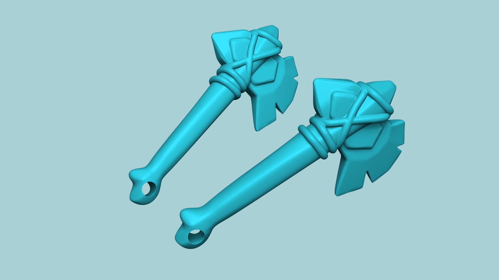 04 Albion Online Weapon Keychain Kit - Bloodletter Carving 3D Model Collection_16