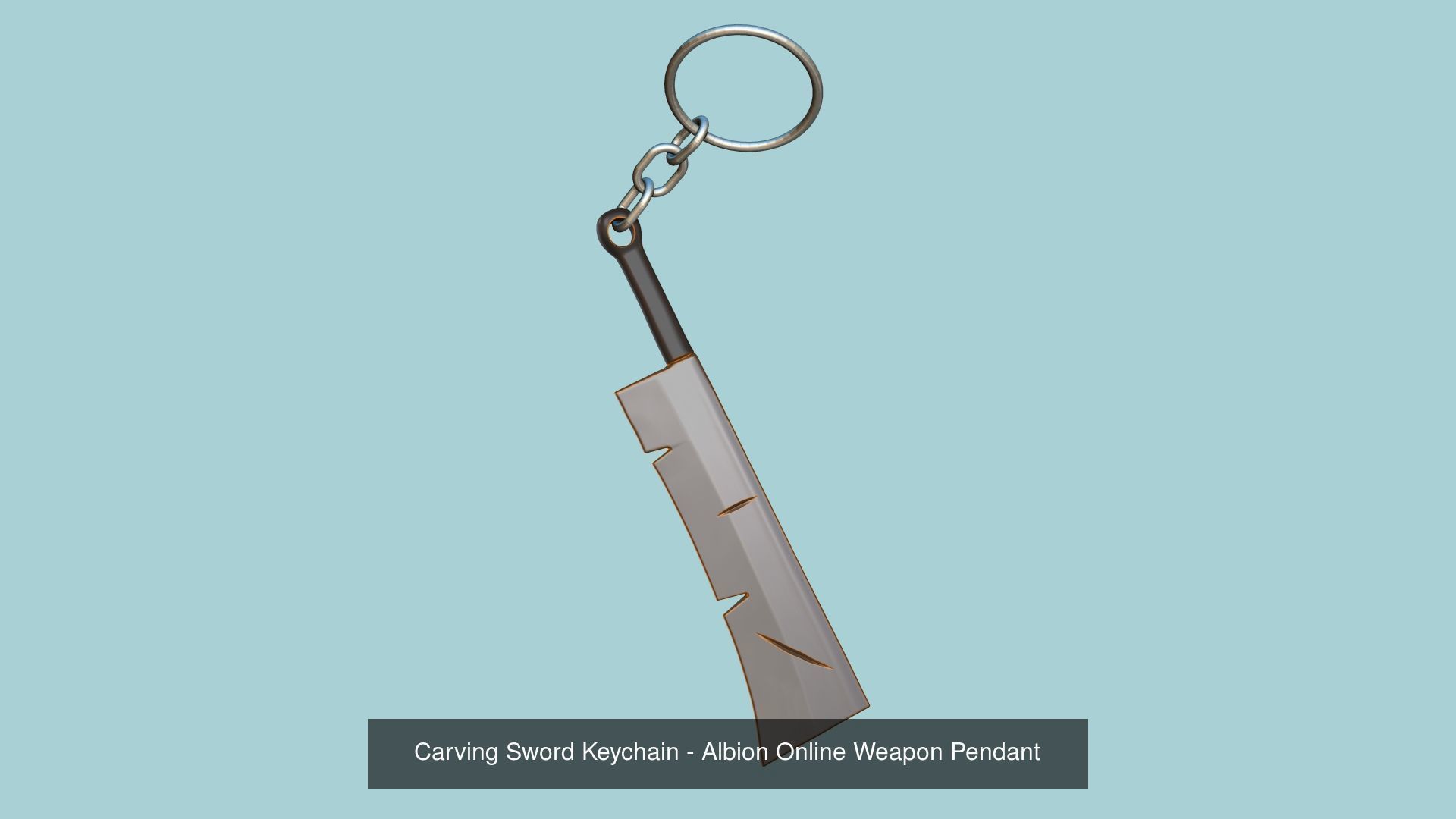 04 Albion Online Weapon Keychain Kit - Bloodletter Carving 3D Model Collection_3