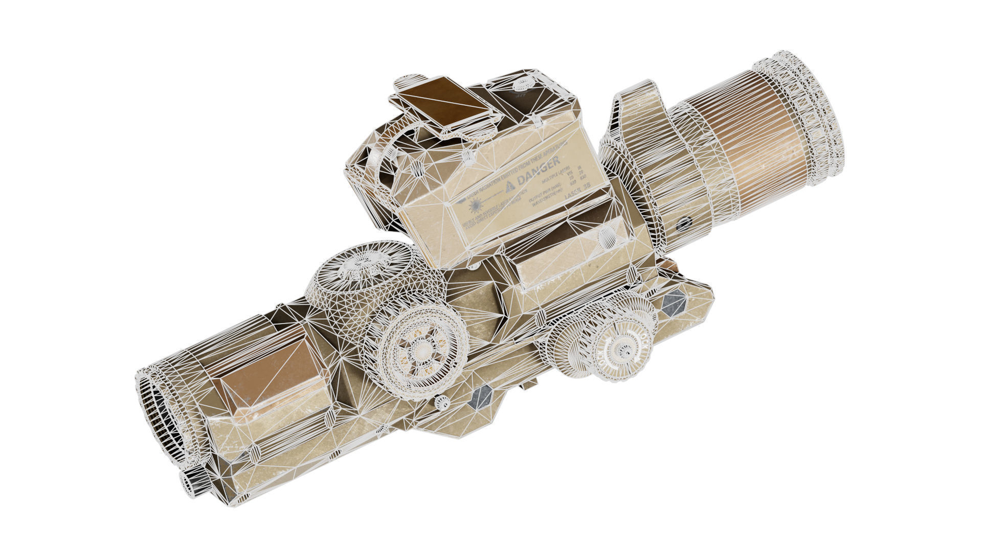 VORTEX XM157 LPVO SCOPE Low-poly 3D model_8