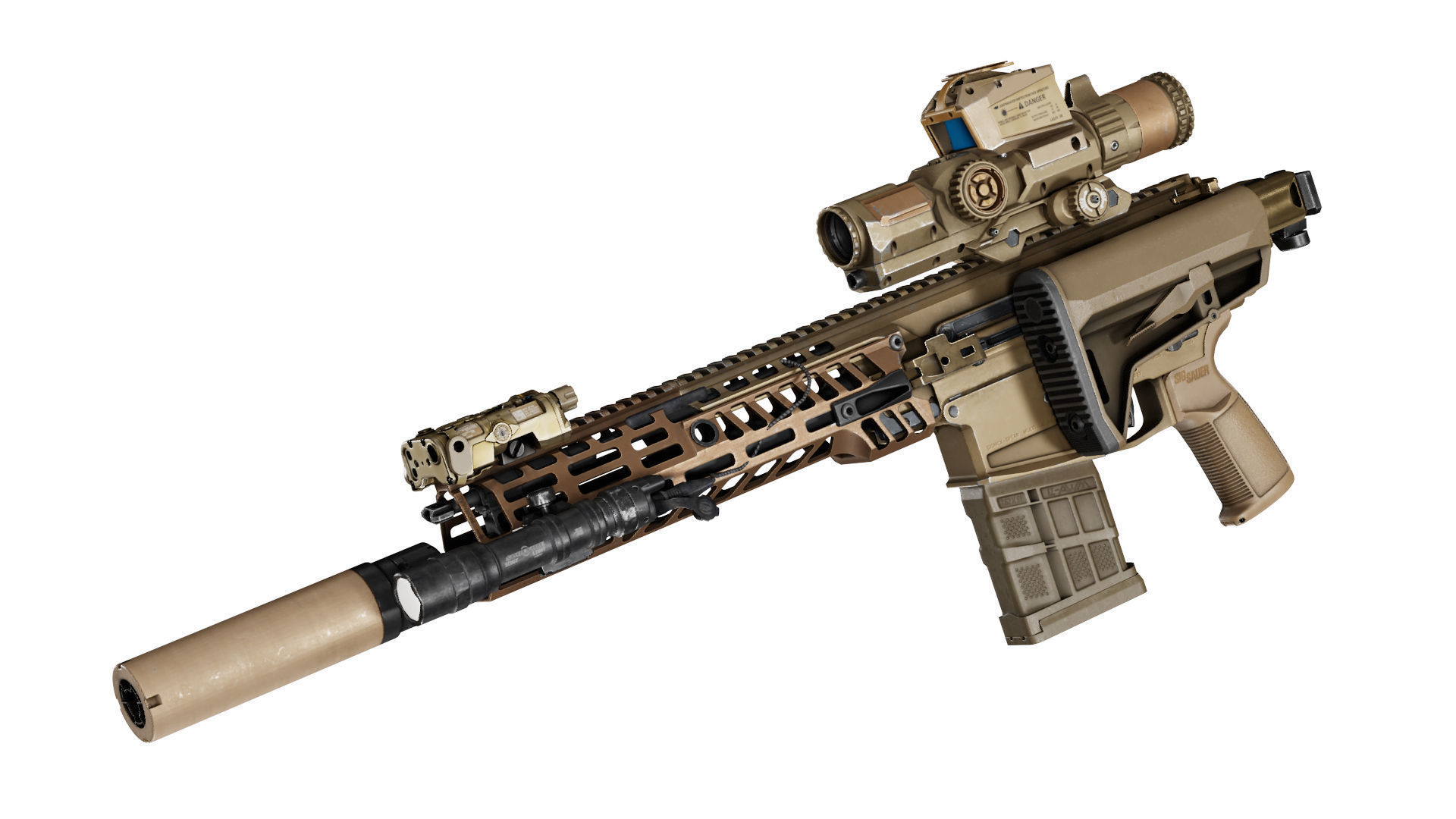 VORTEX XM157 LPVO SCOPE Low-poly 3D model_2