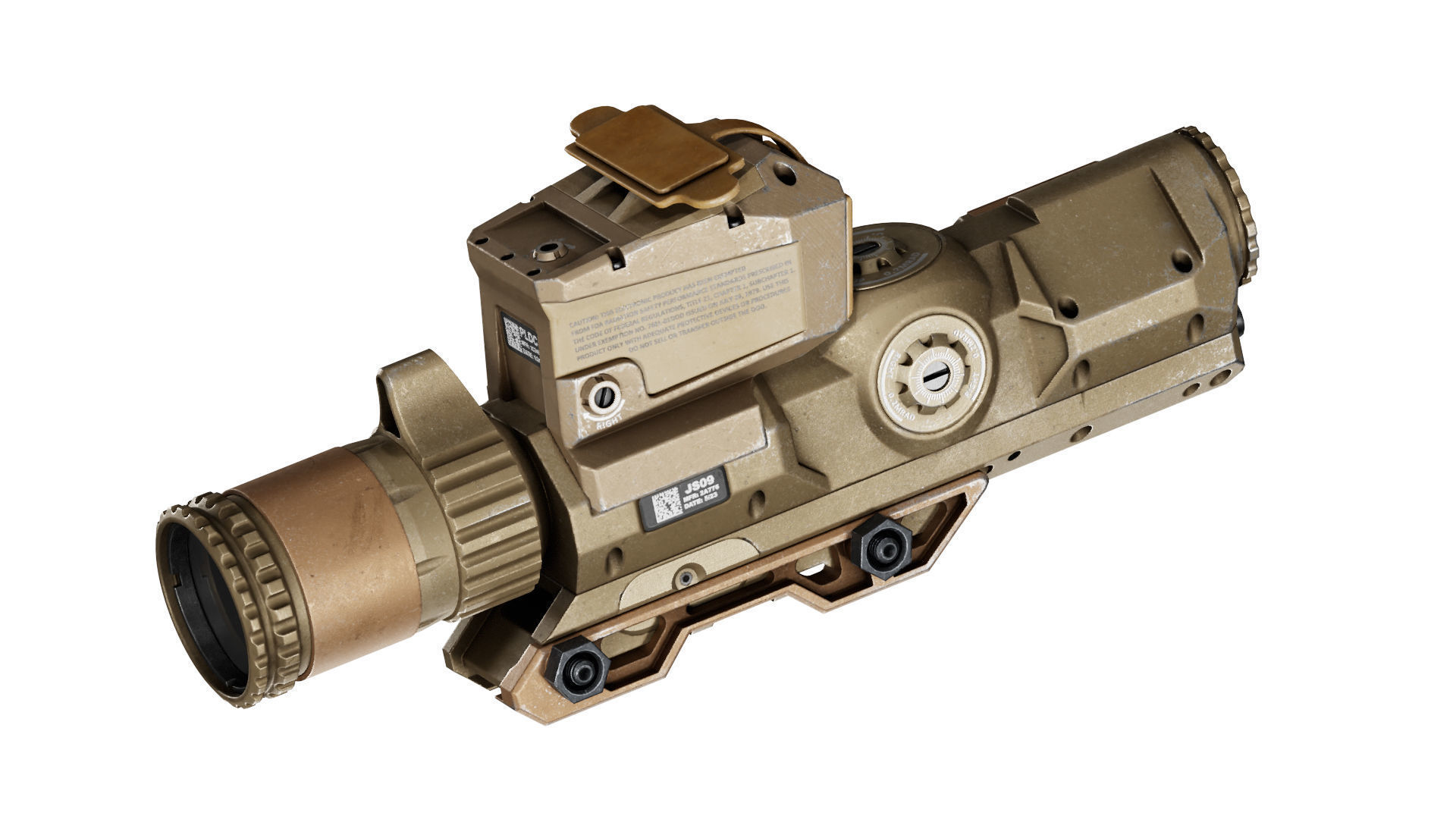 VORTEX XM157 LPVO SCOPE Low-poly 3D model_3