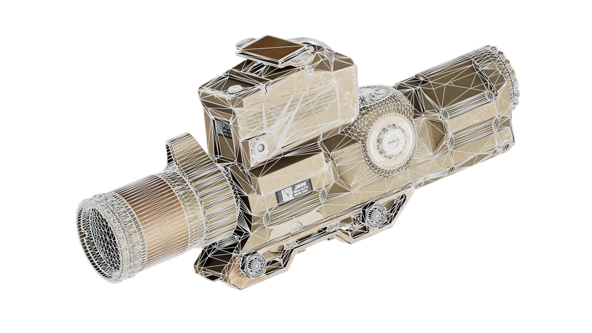 VORTEX XM157 LPVO SCOPE Low-poly 3D model_9