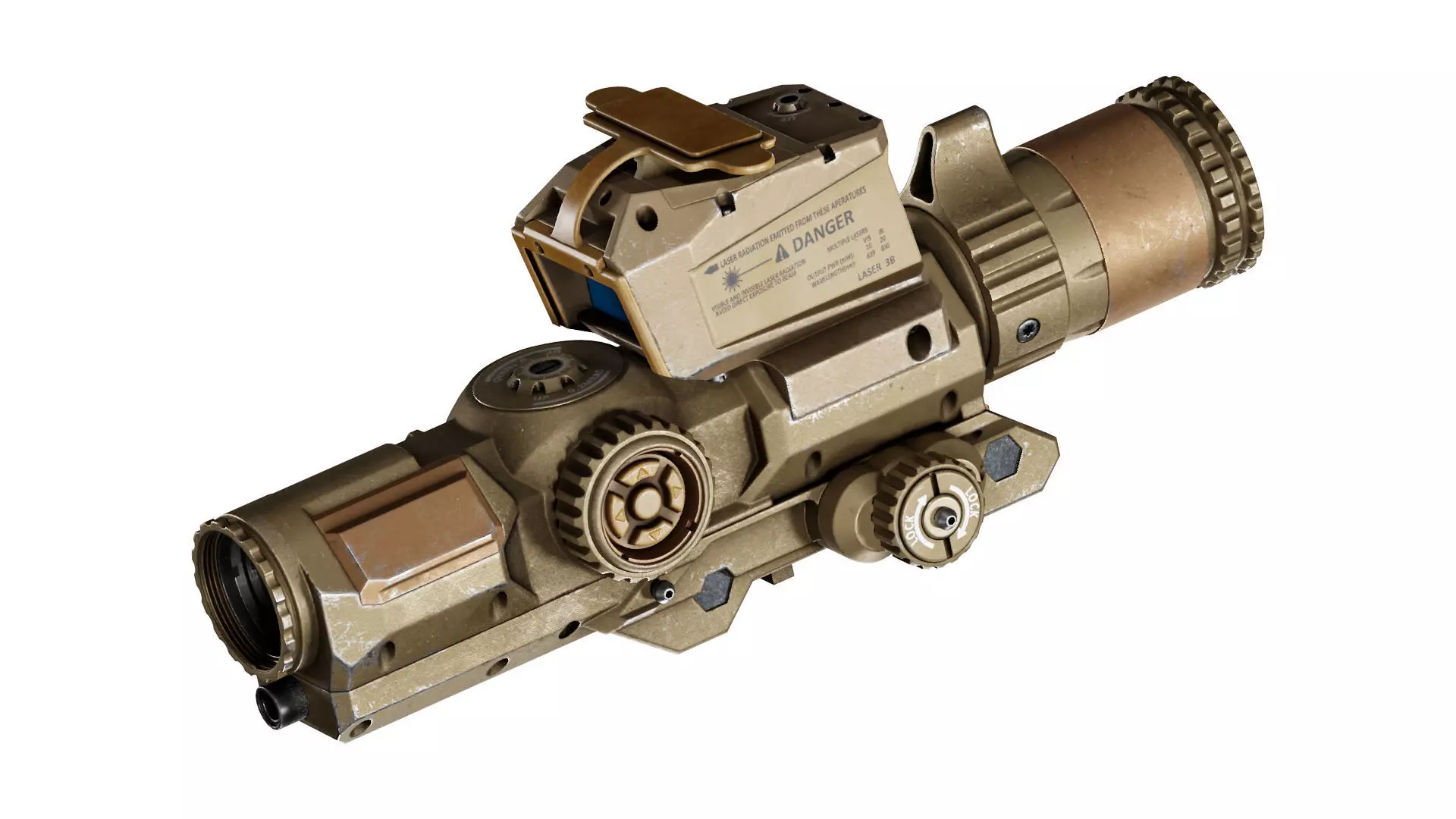 VORTEX XM157 LPVO SCOPE Low-poly 3D model_0