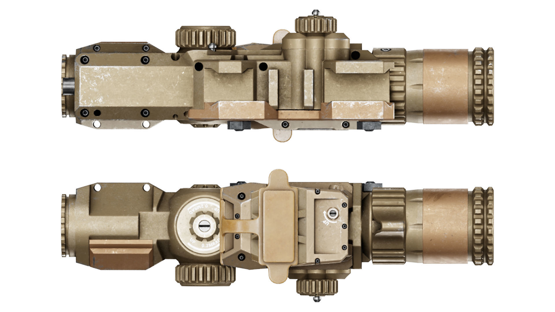 VORTEX XM157 LPVO SCOPE Low-poly 3D model_7