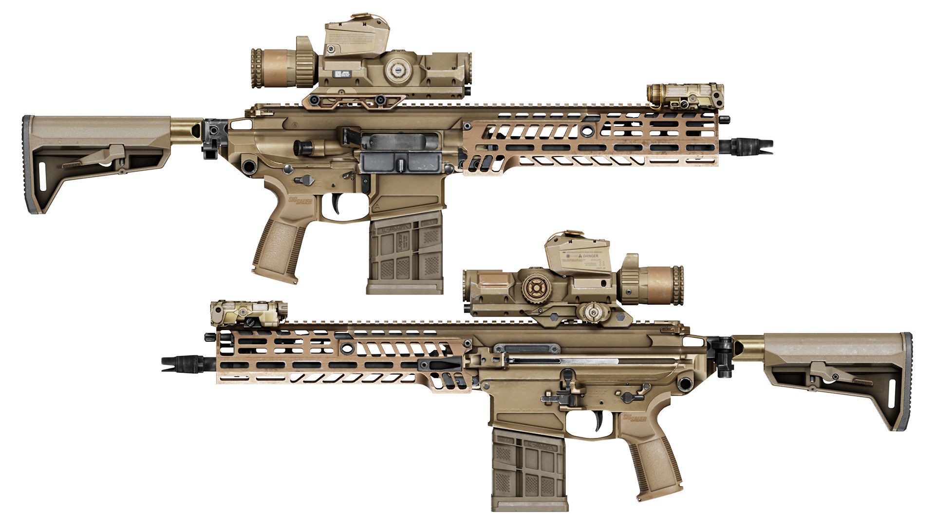 VORTEX XM157 LPVO SCOPE Low-poly 3D model_4