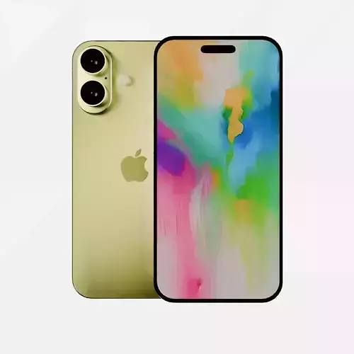 Apple Iphone 16 all details  Low-poly 3D model