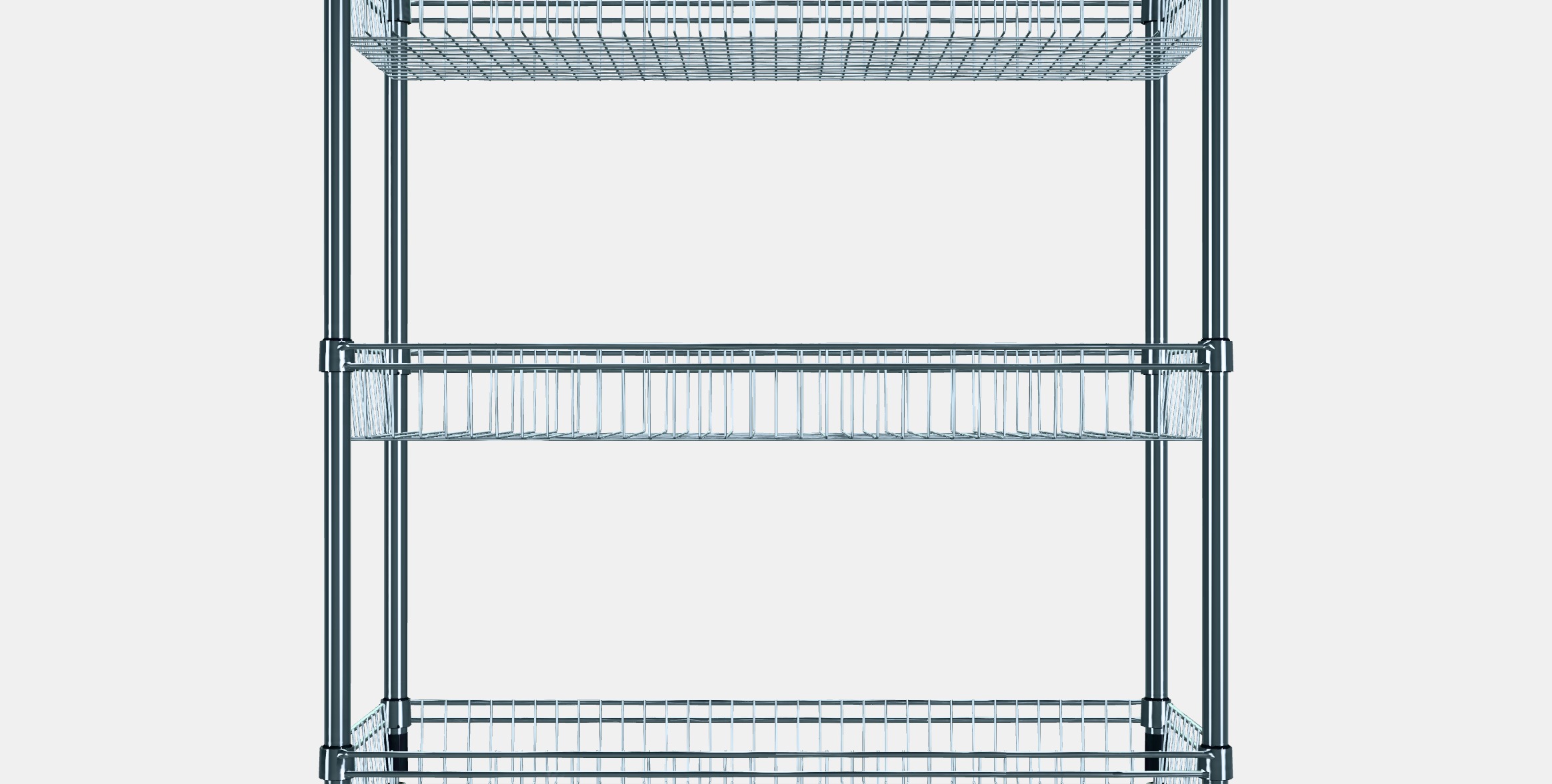 OMAR Regal with 3 baskets 1 Low-poly 3D model_16