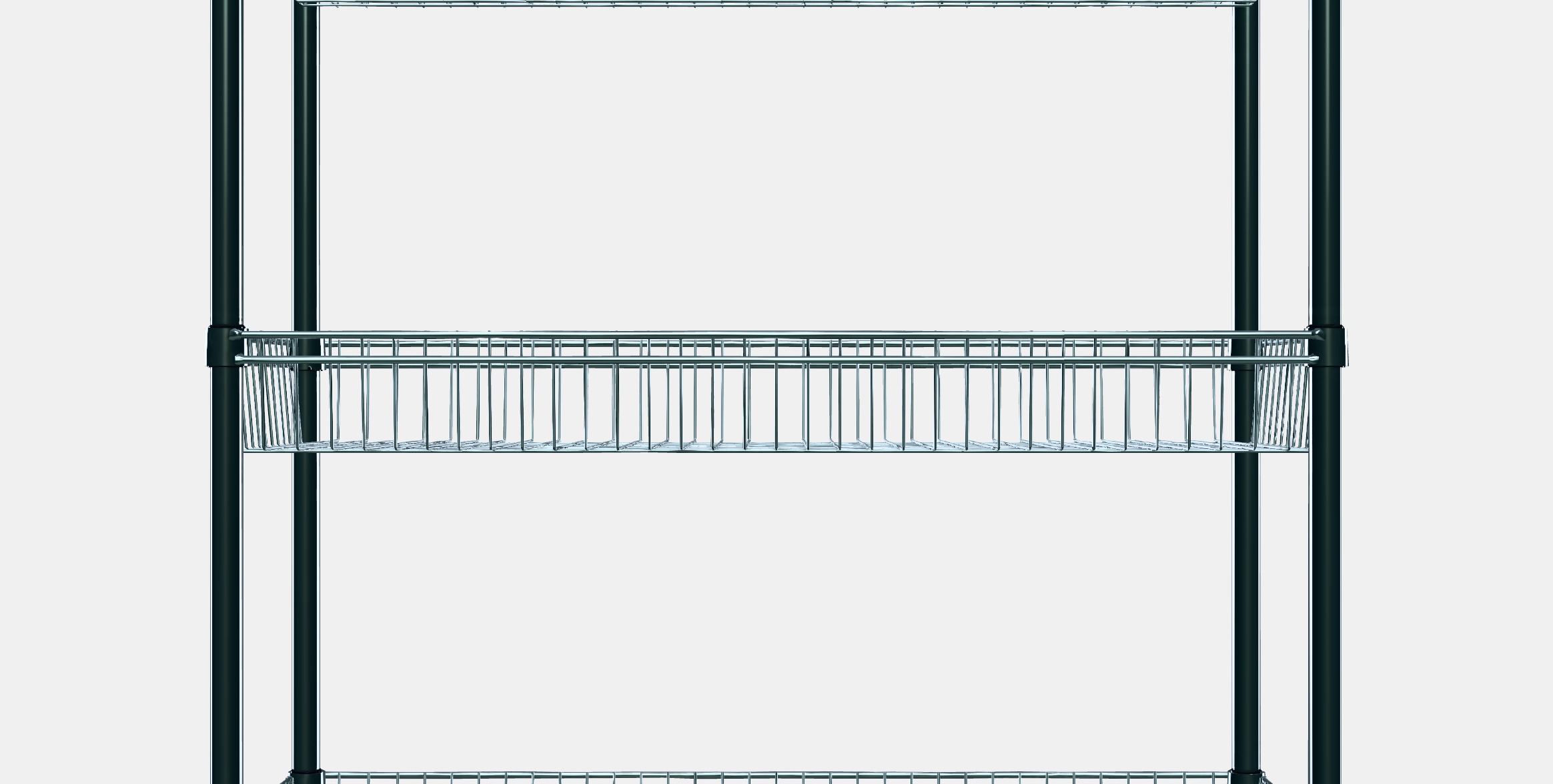 OMAR Regal with 3 baskets 1 Low-poly 3D model_11