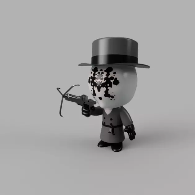 DC Comics Watchmen Mini Rorschach 2009 Film Walter Kovacs 3D model