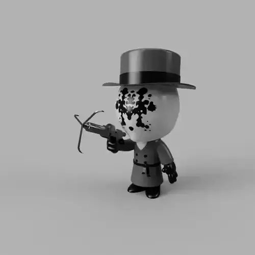 DC Comics Watchmen Mini Rorschach 2009 Film Walter Kovacs 3D model