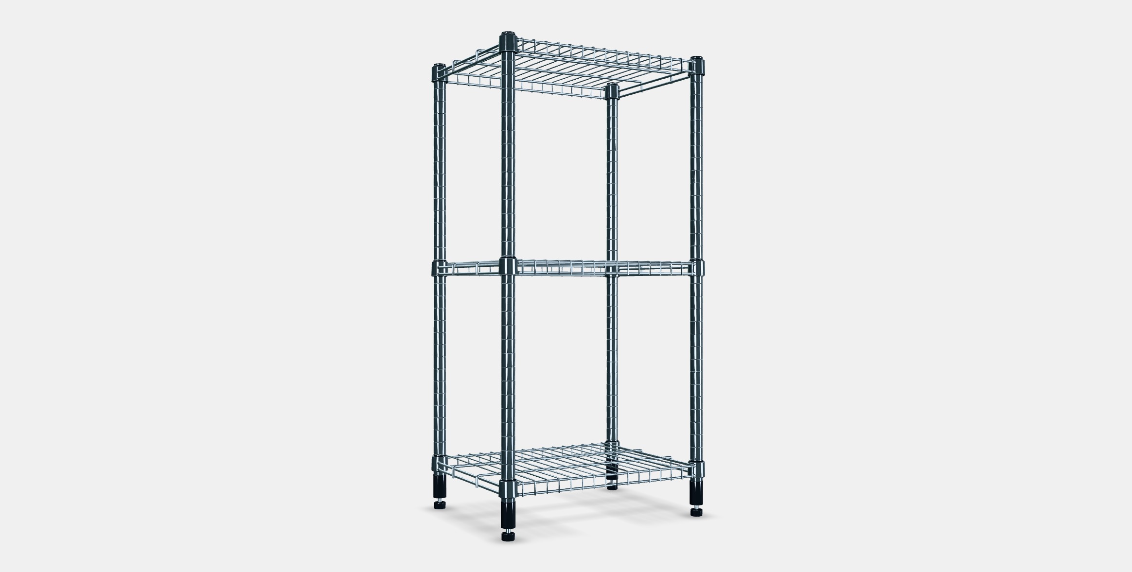 OMAR Shelving unit 2 Low-poly 3D model_16