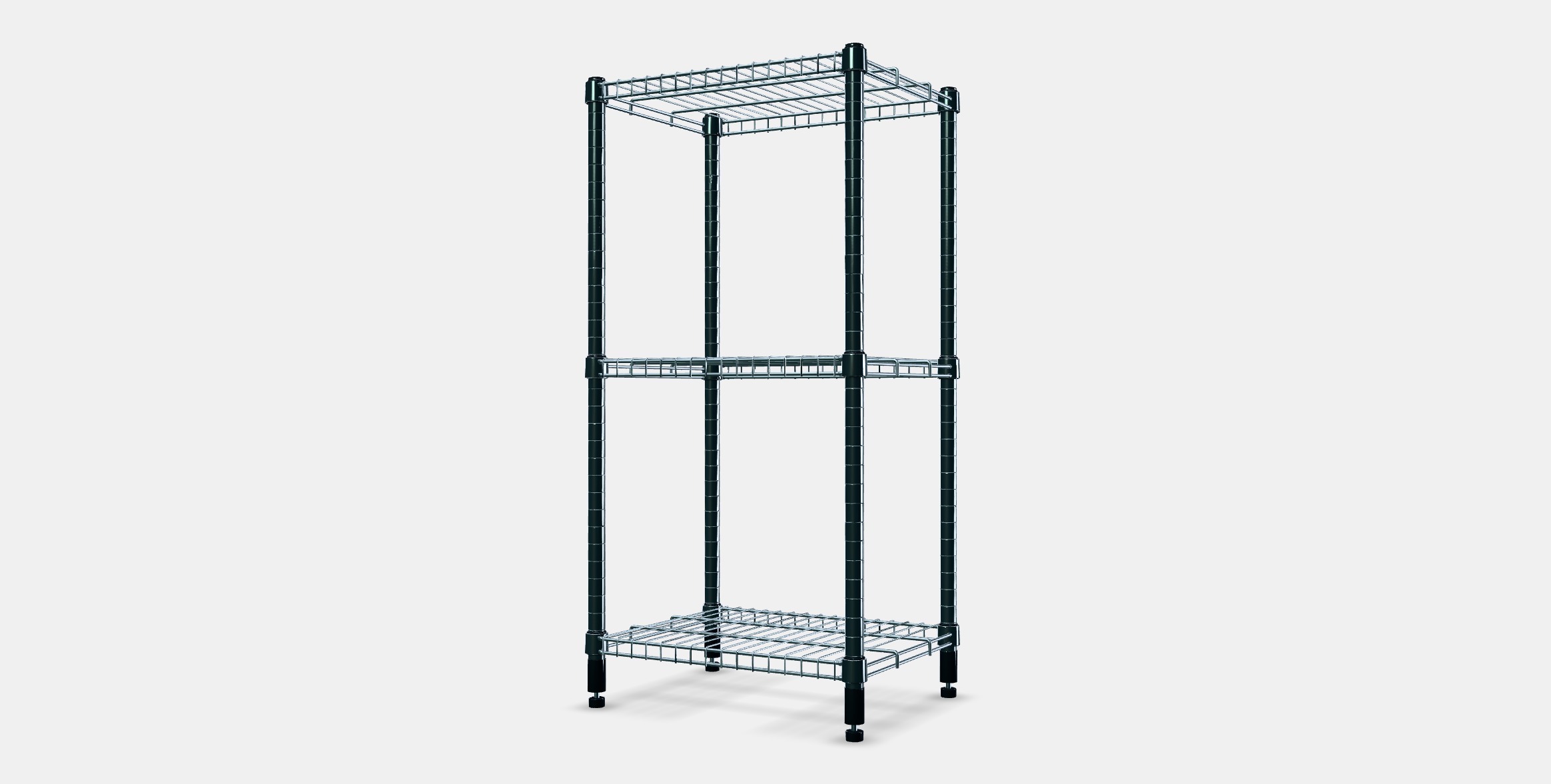 OMAR Shelving unit 2 Low-poly 3D model_12