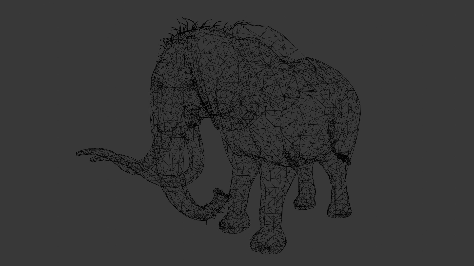 Elephant Animated Rigged 3D Model Low-poly 3D model_6