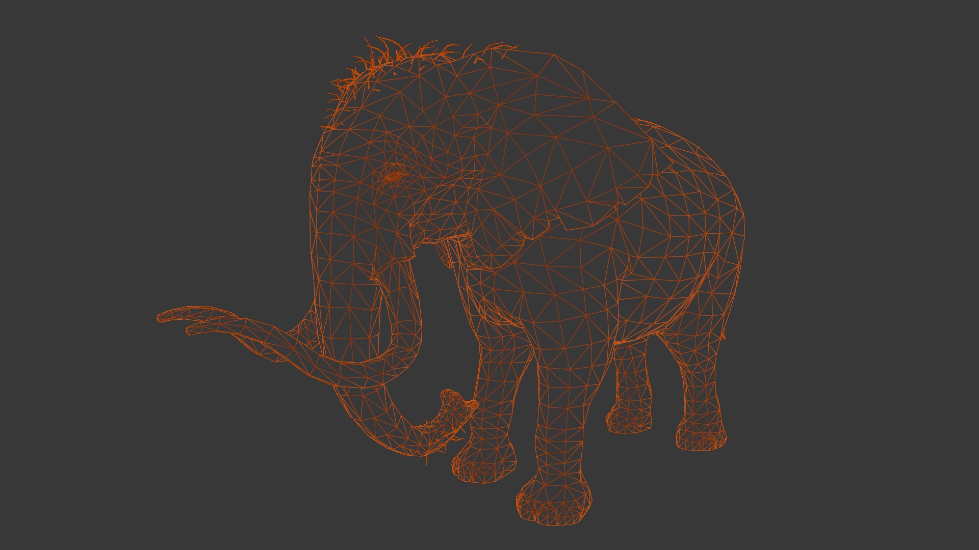 Elephant Animated Rigged 3D Model Low-poly 3D model_8