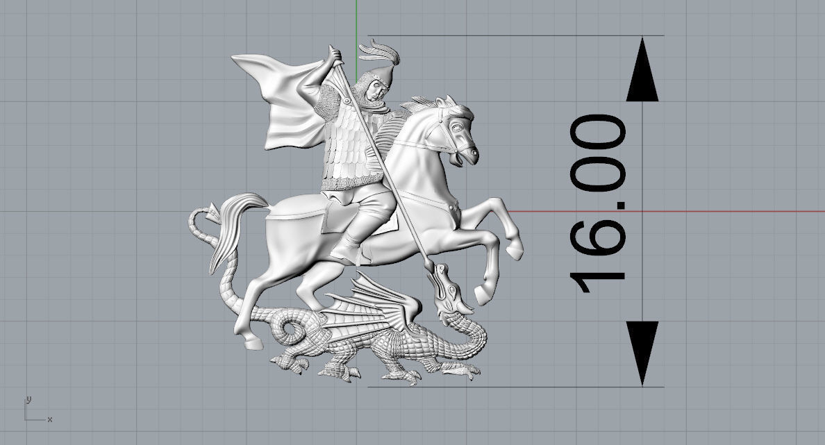St George 3D print model_9