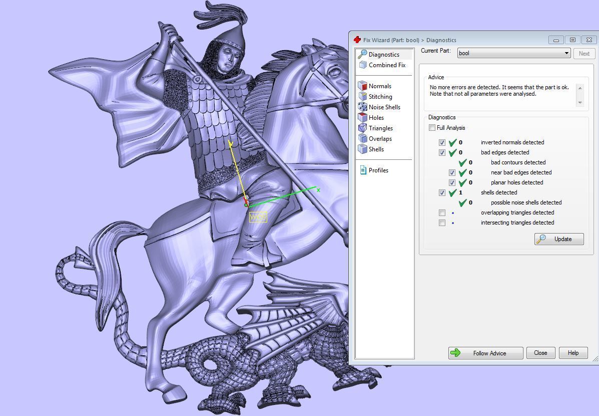 St George 3D print model_3