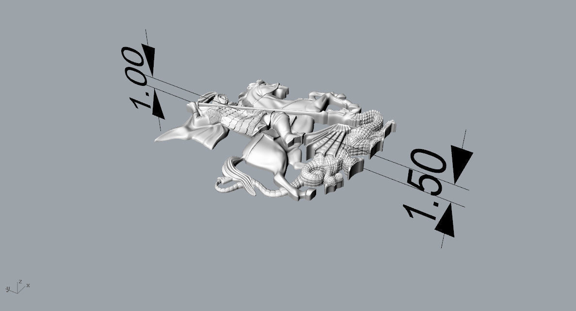 St George 3D print model_4