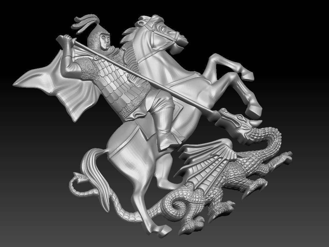 St George 3D print model_2