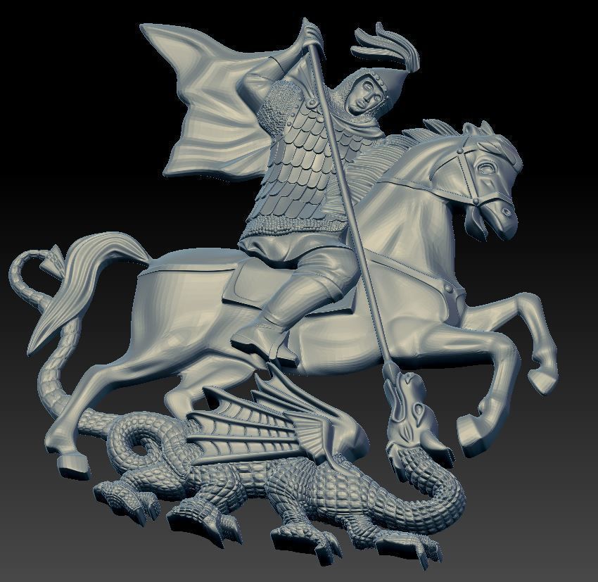 St George 3D print model_1