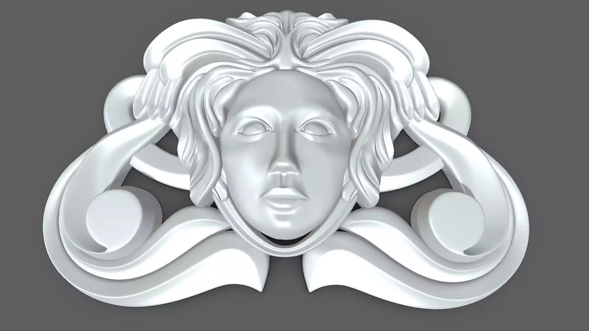 Human face pattern 3D model