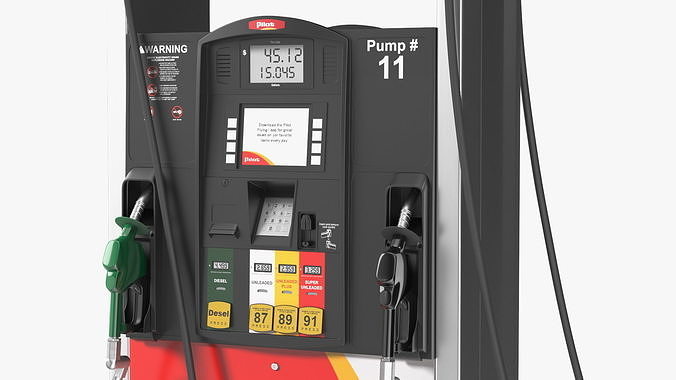 Gas Pump Pilot 3D model 7