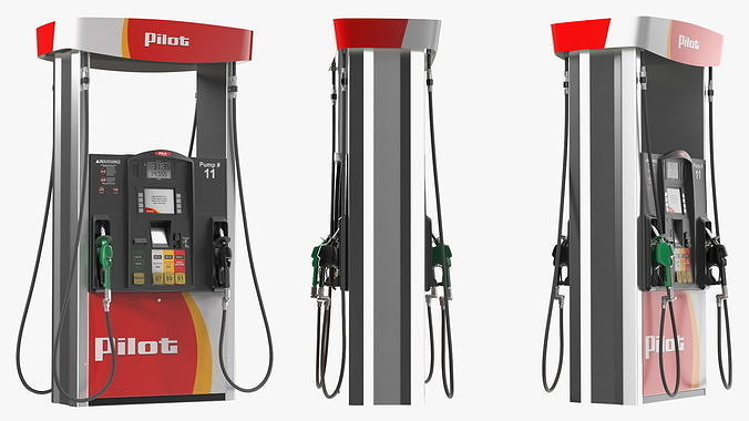 Gas Pump Pilot 3D model 6