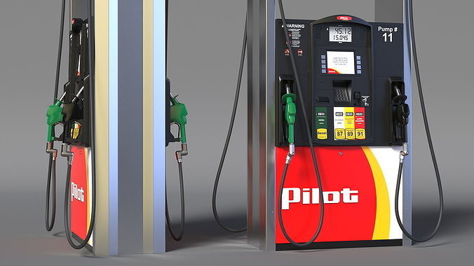 Gas Pump Pilot 3D model 5