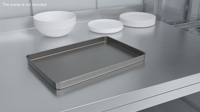 Bakeware Oven Tray 3D model 2