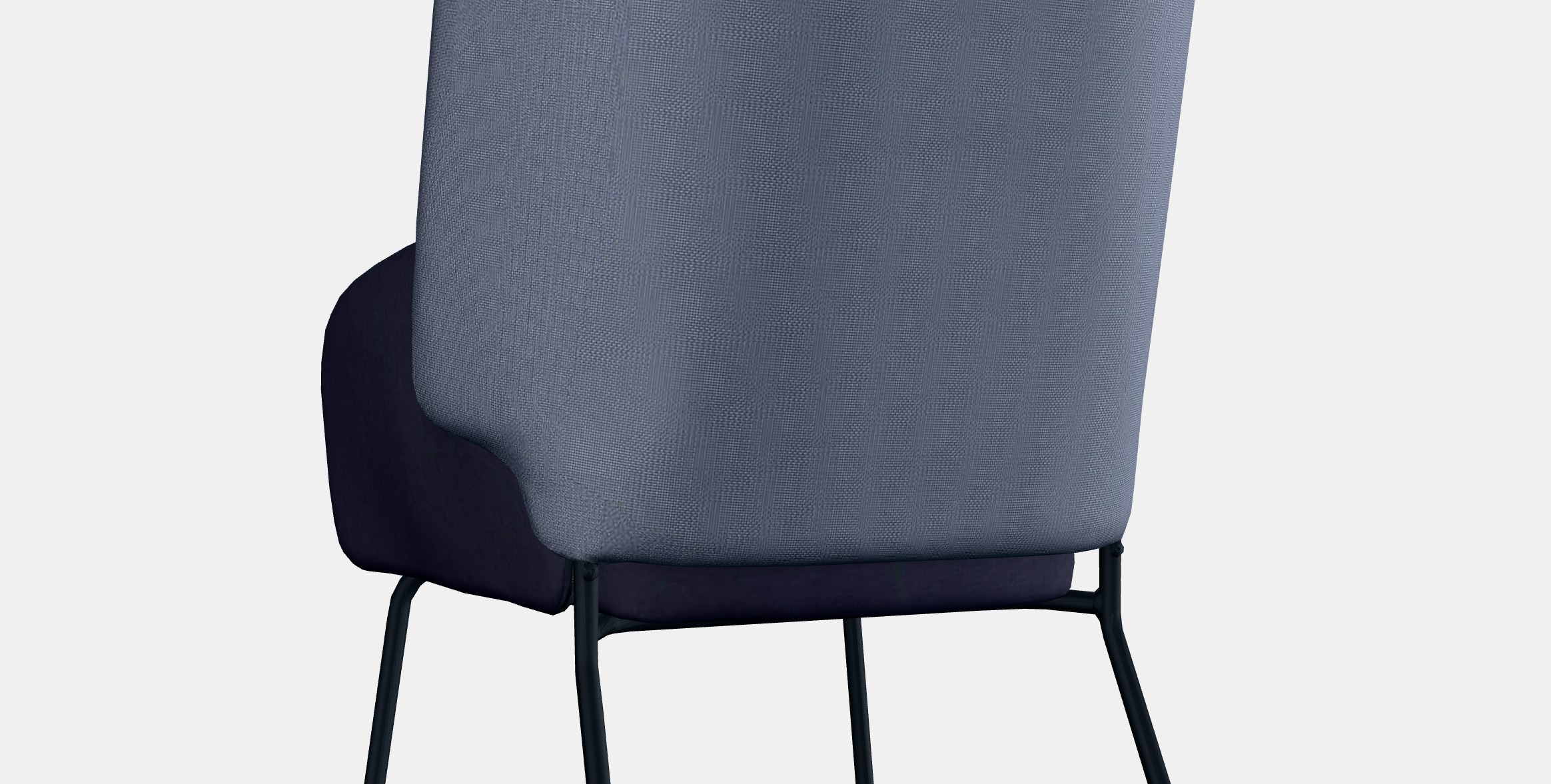 BINGSTA High-back armchair Low-poly 3D model_3