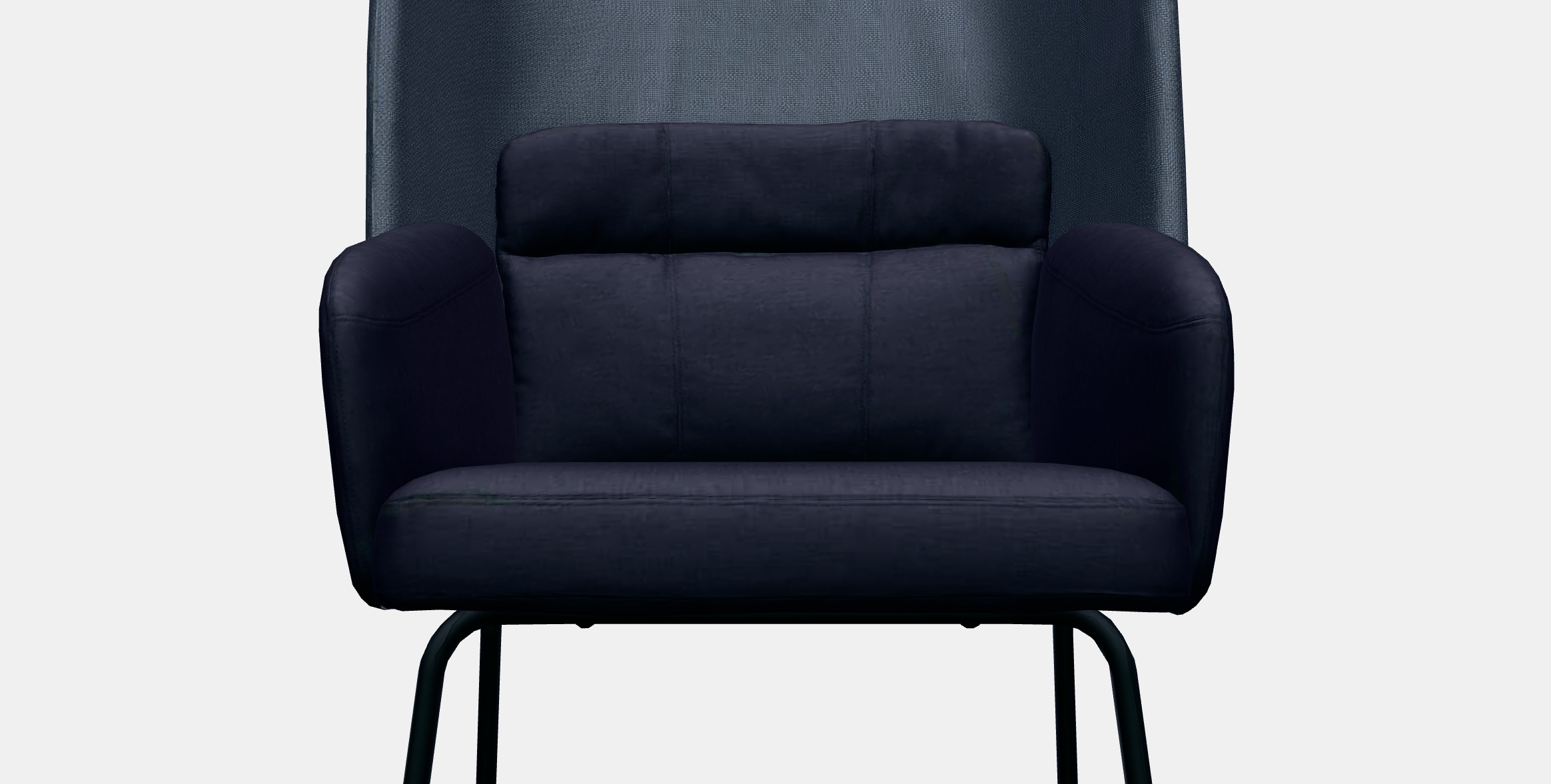 BINGSTA High-back armchair Low-poly 3D model_9