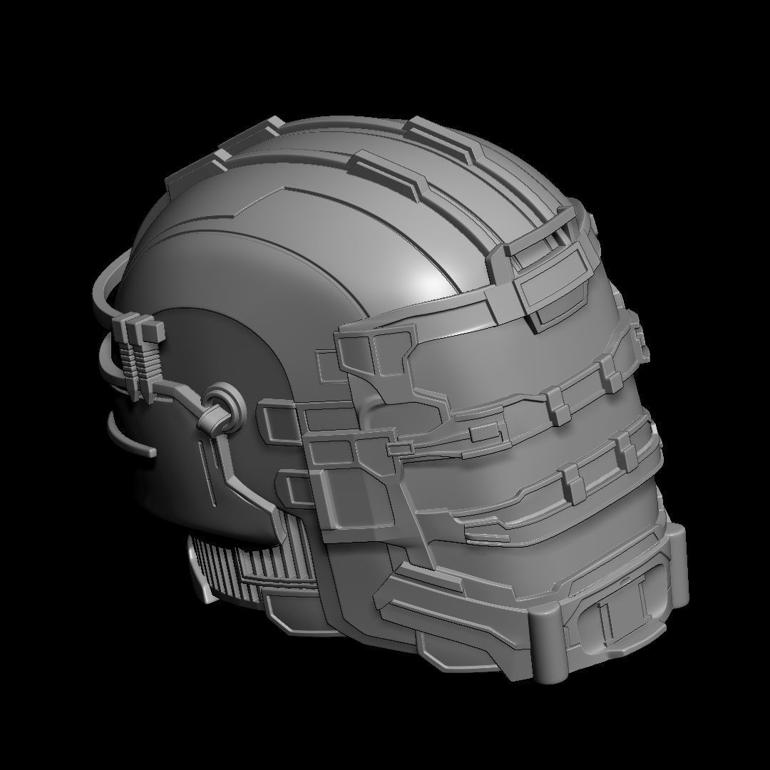 Helmet Isaac Clarke Dead Space Action Figure 3D print model_2