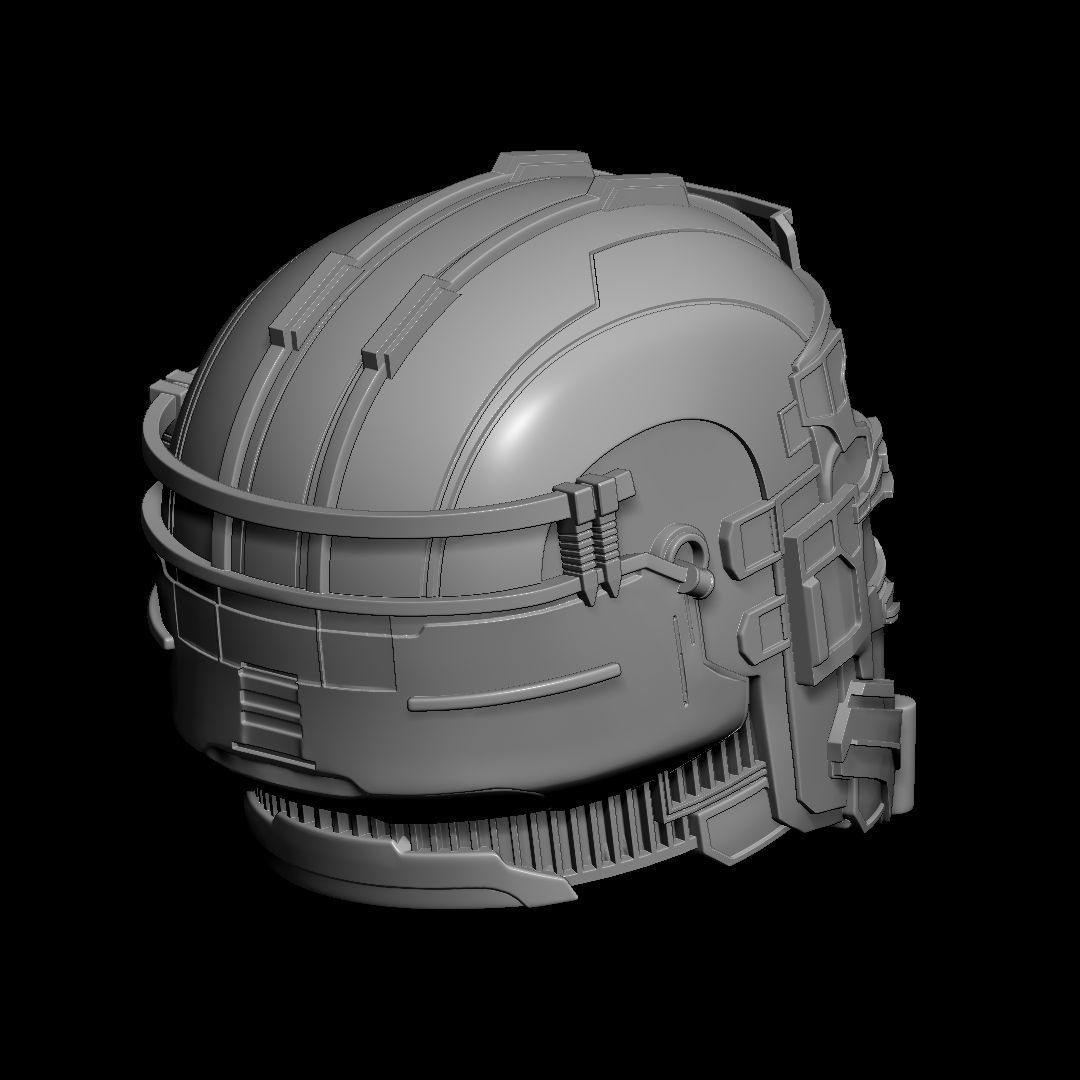 Helmet Isaac Clarke Dead Space Action Figure 3D print model_4