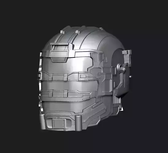 Helmet Isaac Clarke Dead Space Action Figure 3D print model
