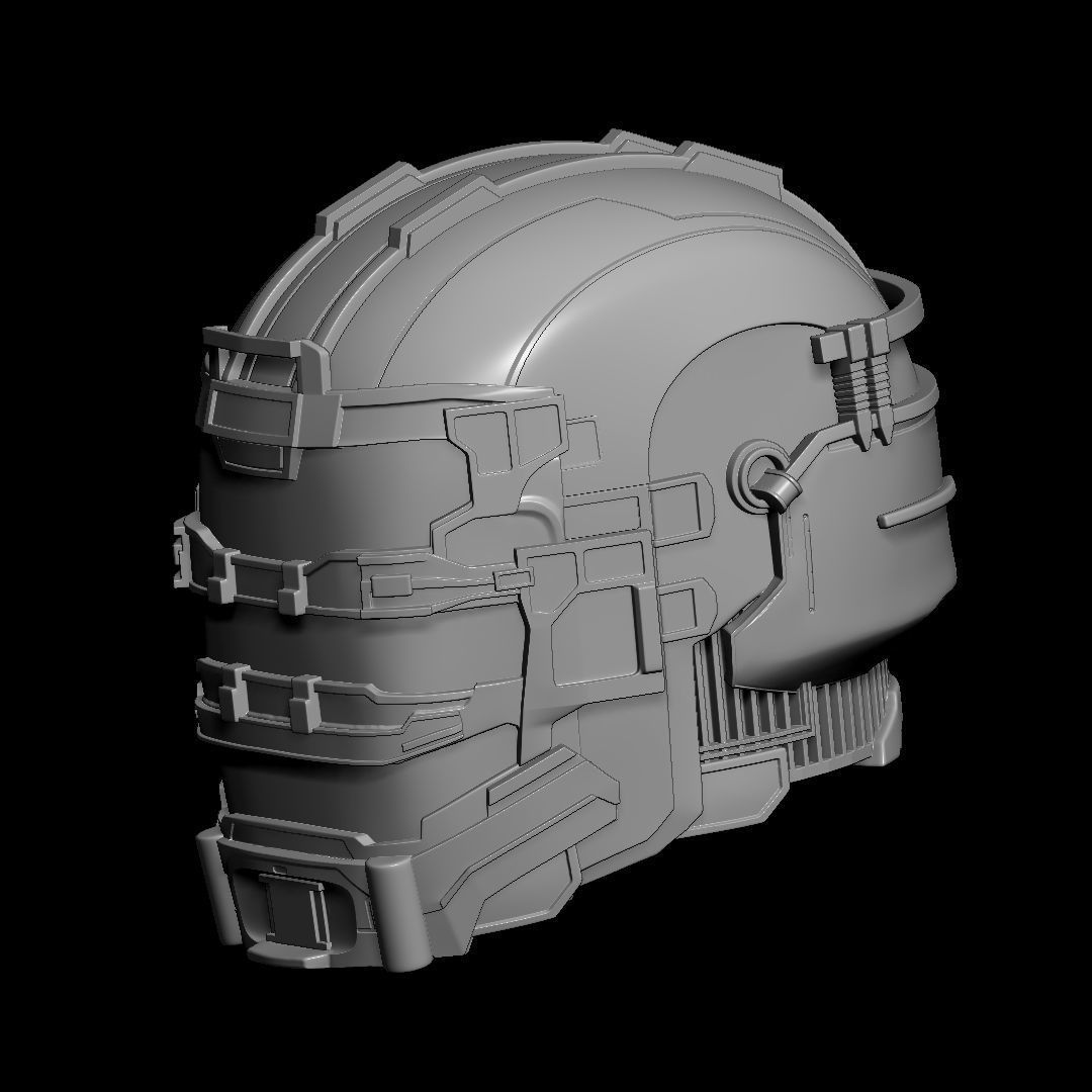 Helmet Isaac Clarke Dead Space Action Figure 3D print model_3