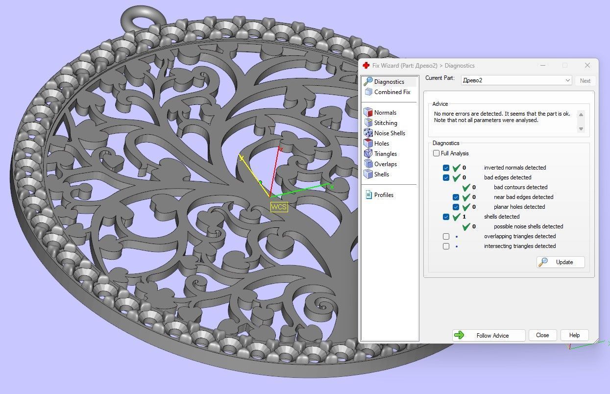 Tree of Life pendant 3D print model_2