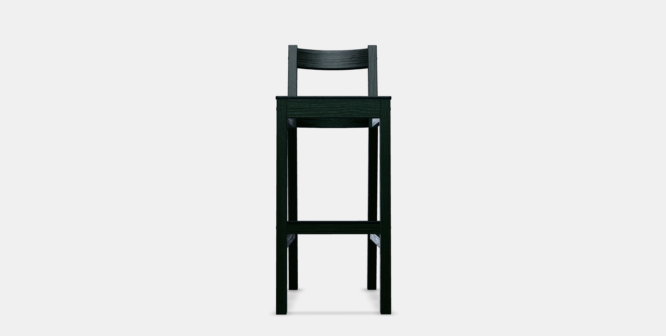 NORDVIKEN Bar stool with backrest Low-poly 3D model_9