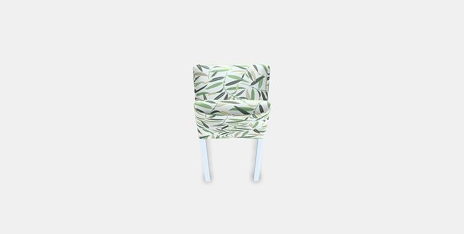 BERGMUND Bar stool with backrest Low-poly 3D model