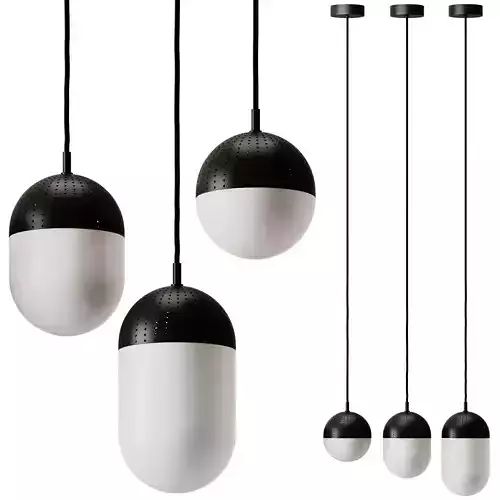 Woud Dot Pendant Lamp 3D model
