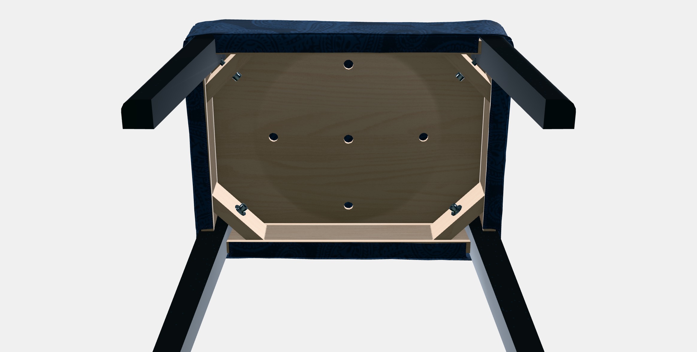 SAKARIAS Stool 2 Low-poly 3D model_7