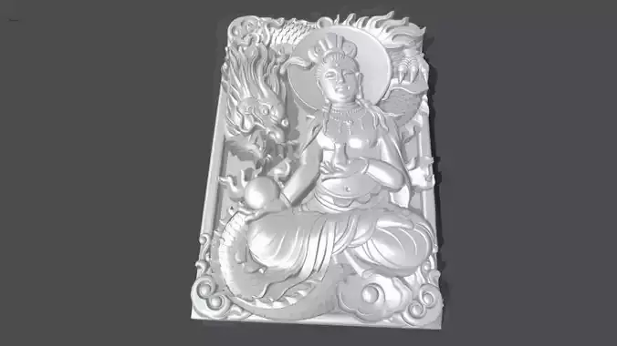 Guanyin and dragon