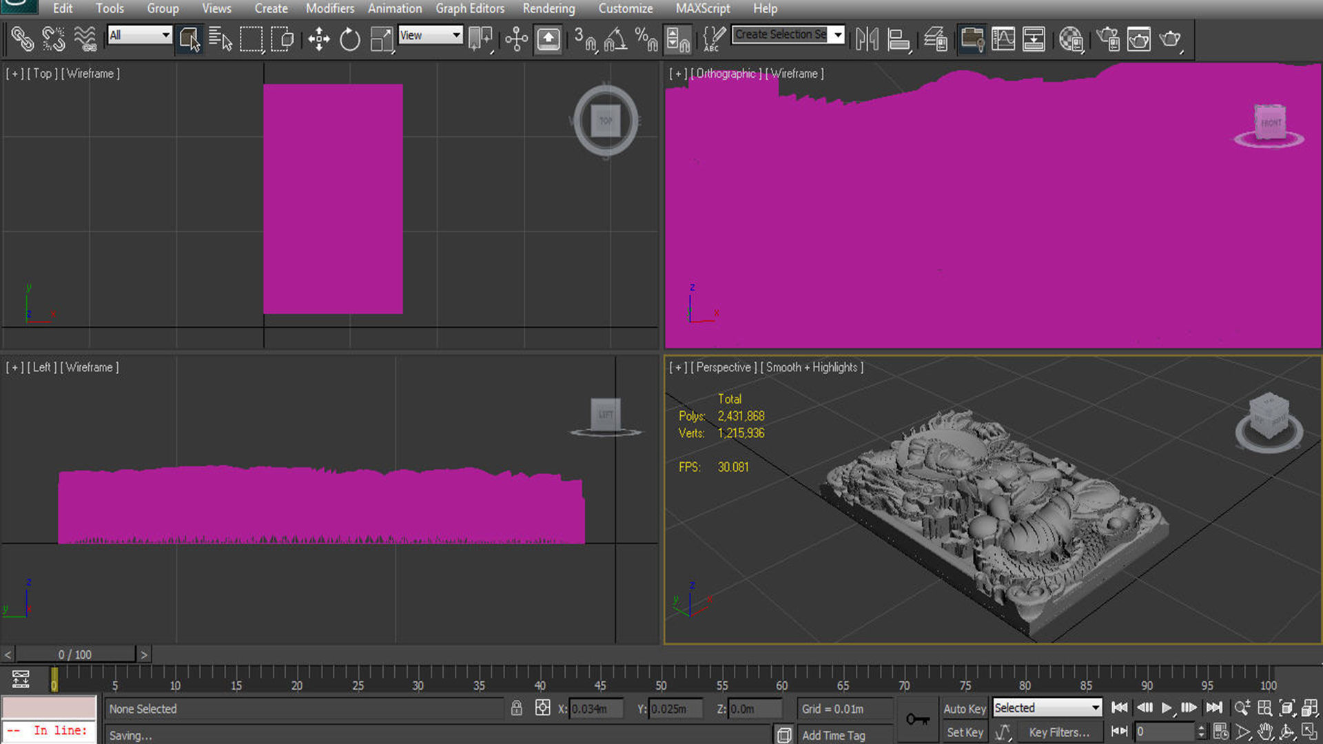 Guanyin and dragon 3D model_7