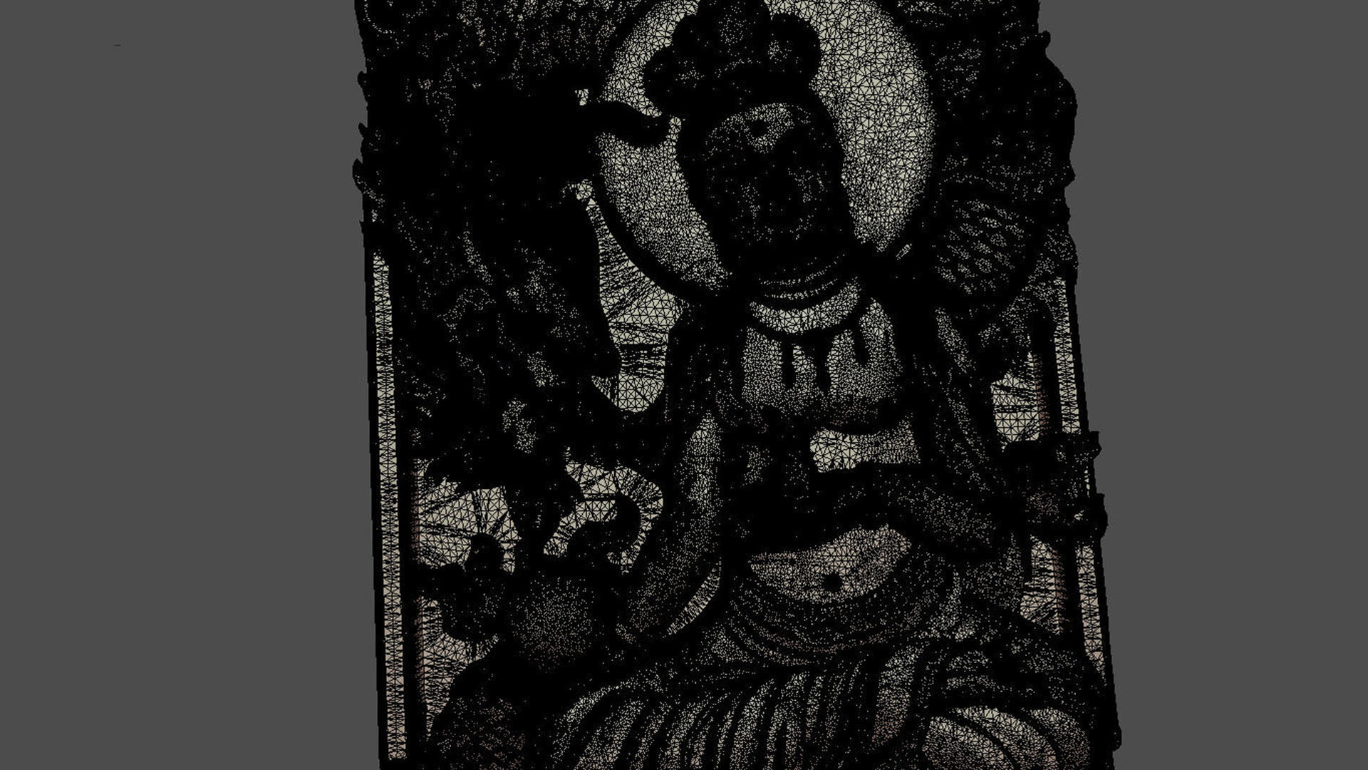 Guanyin and dragon 3D model_6