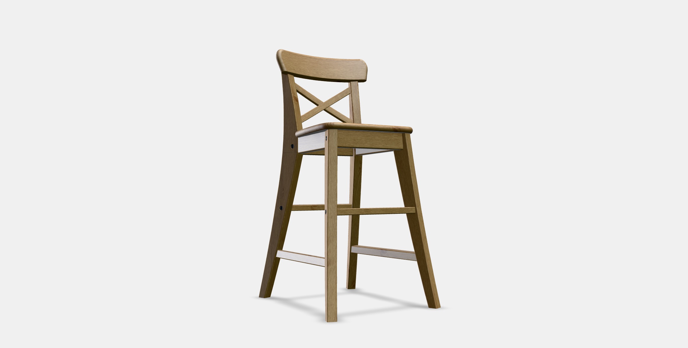 INGOLF Junior chair Low-poly 3D model_4