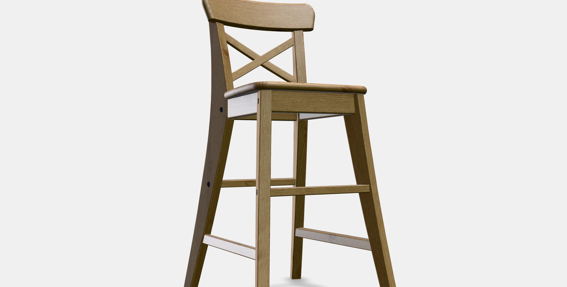 INGOLF Junior chair Low-poly 3D model_9