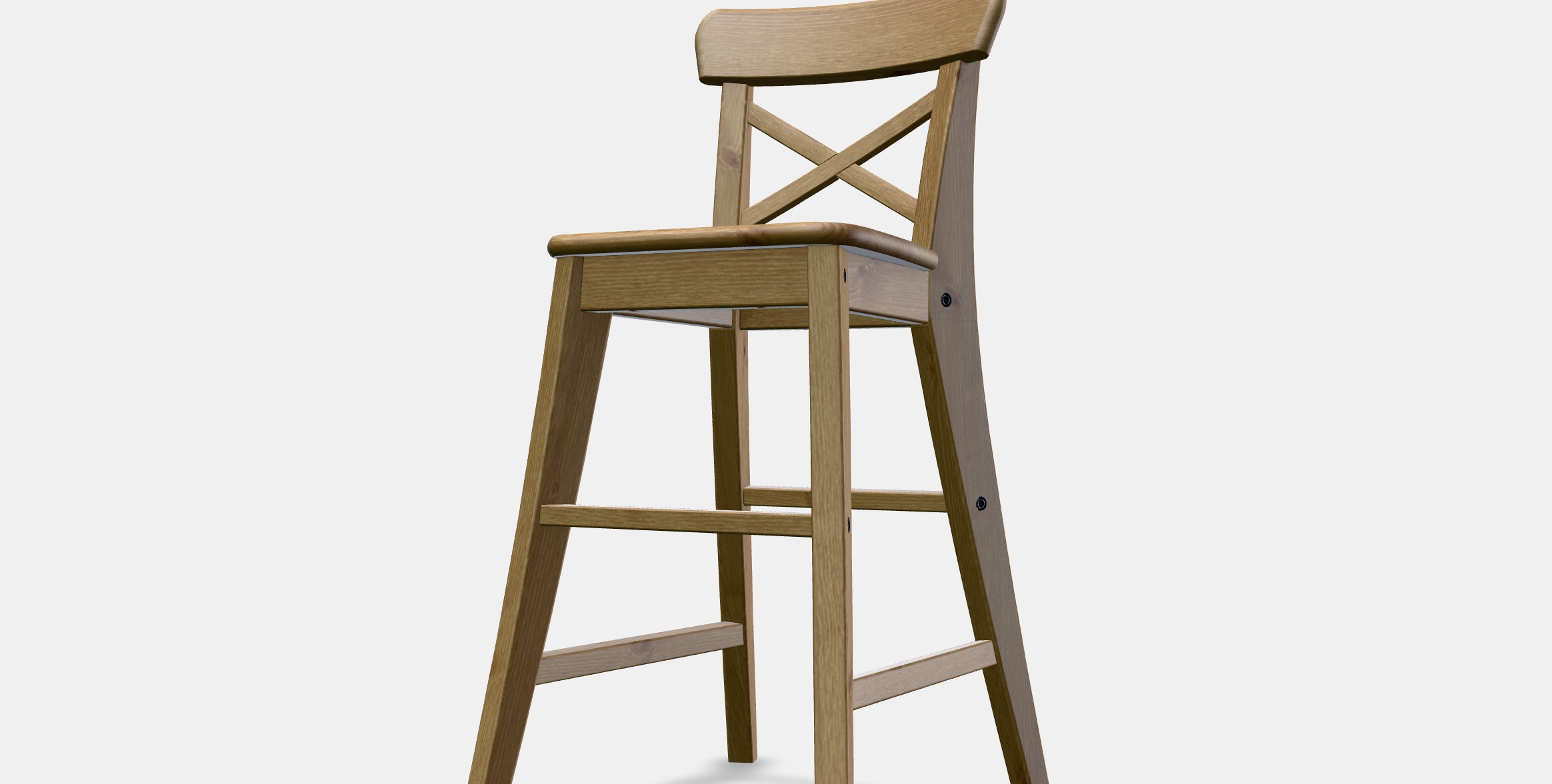 INGOLF Junior chair Low-poly 3D model_16